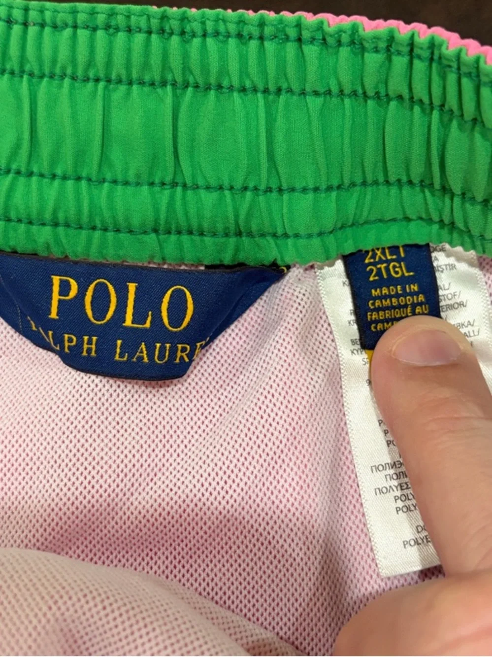 Polo by Ralph Lauren Pink Swim Shorts with Drawstring